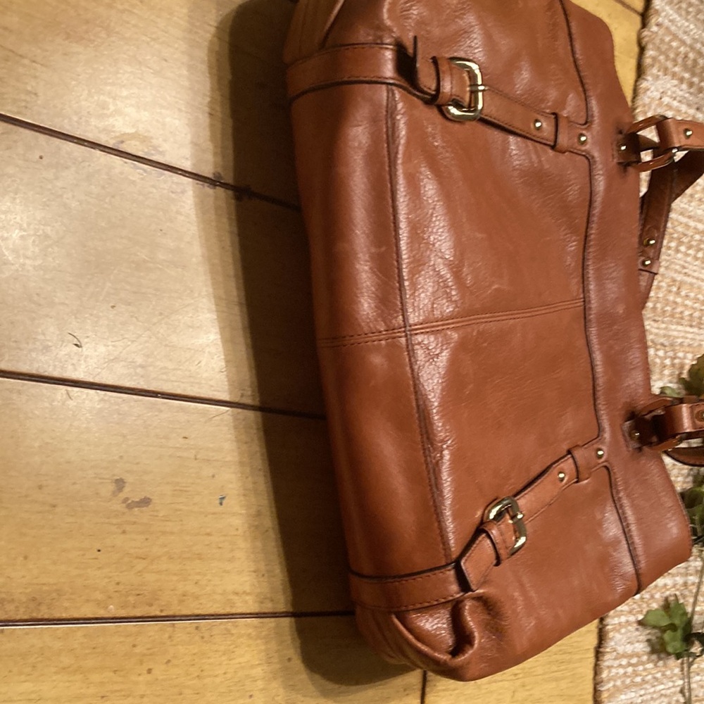Etienne Aigner leather Tan Tote Bag - Picture 7 of 15